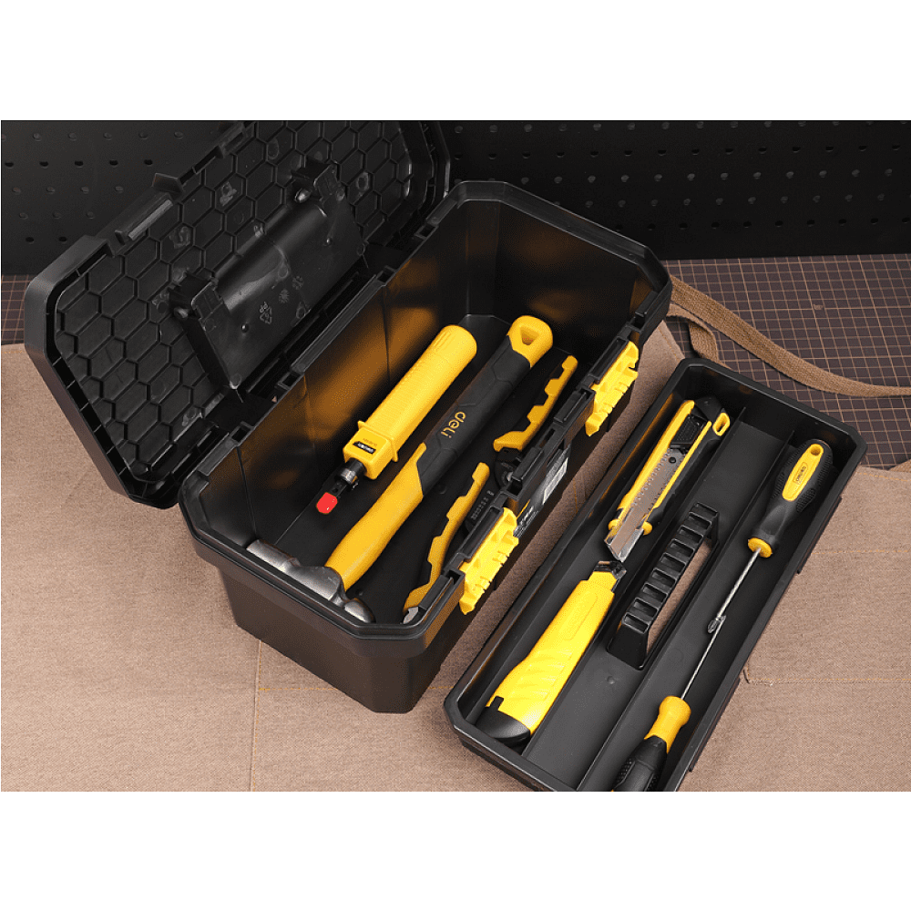 Ящик для инструмента Deli "DL432915", 355х180х160 мм, пластмасса - 2