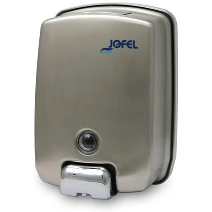 Диспенсер для жидкого мыла Jofel "Futura", металл, 200x143x105 мм, стальной