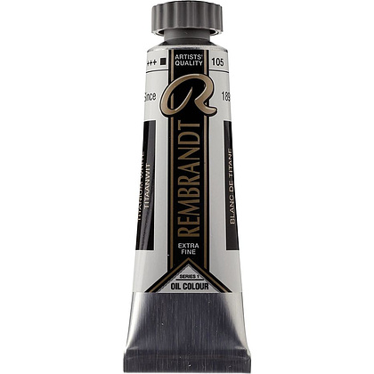 Краски масляные "Rembrandt", 105 белила титановые, 15 мл, туба