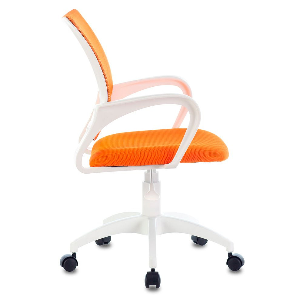 Кресло Бюрократ "CH-W695NLT", пластик, ткань, оранжевый TW-38-3 TW-96-1  - 3