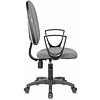 Кресло для персонала "Бюрократ CH-1300N Престиж+", ткань, пластик, серый - 3