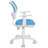 Кресло "Бюрократ CH-W797", сетчатая ткань, пластик, голубой, -50% - 3