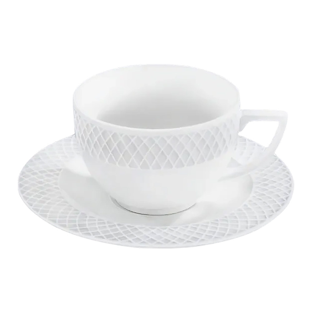 Чашка с блюдцем "WL-880105/АВ", фарфор, 240 мл, белый