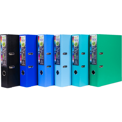 Папка-регистратор "Exacompta", A4, 50 мм, ПВХ, желтый - 6