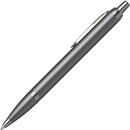 Ручка шариковая автоматическая Parker "IM Monochrome K328", 0,7 мм, серый, стерж. синий - 4