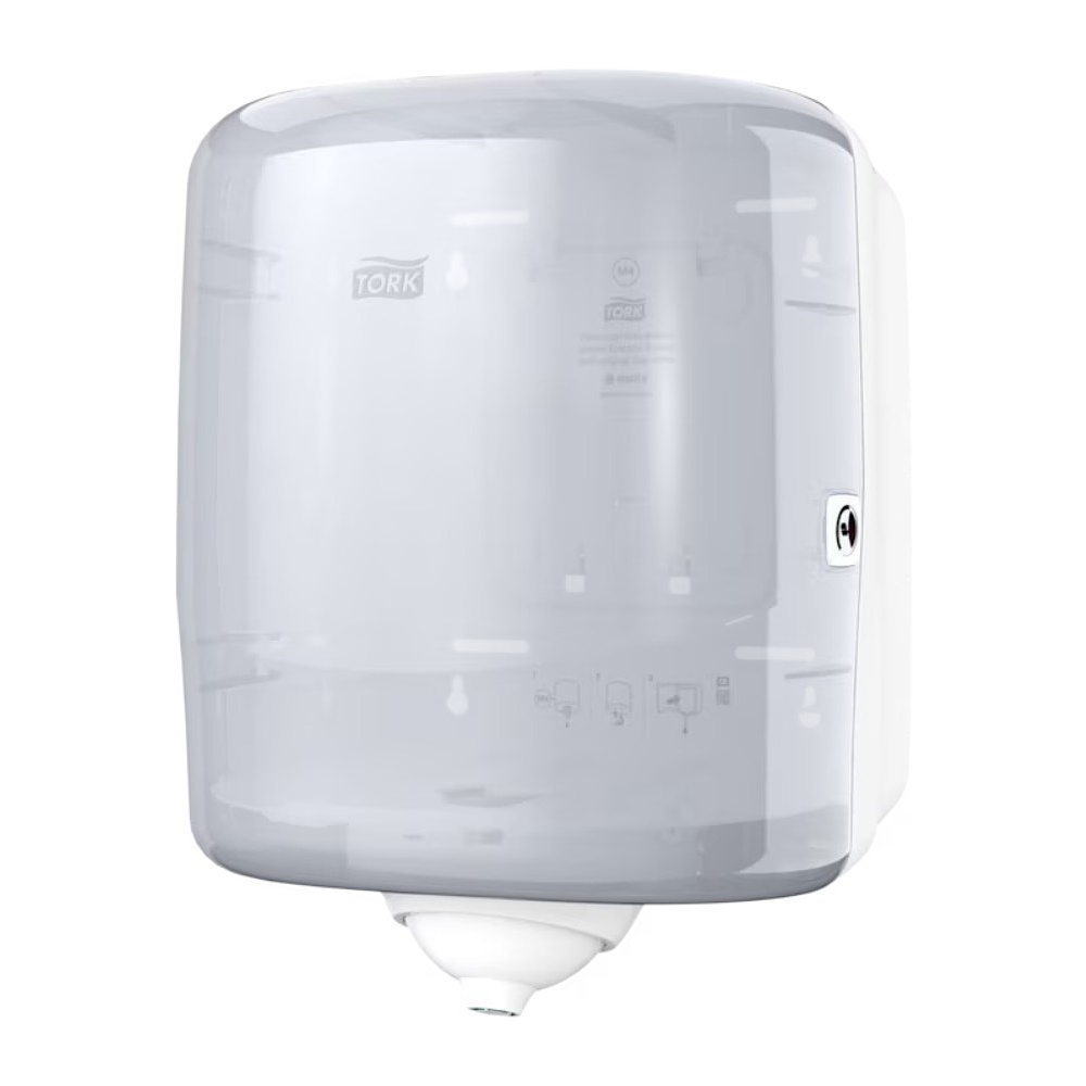 Диспенсер TORK Reflex, для протирочных материалов в рулонах с центральной вытяжкой пластиковый, белый, M4