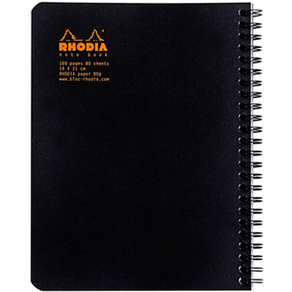 Блокнот "Rhodia", А5+, 80 листов, клетка, черный - 3