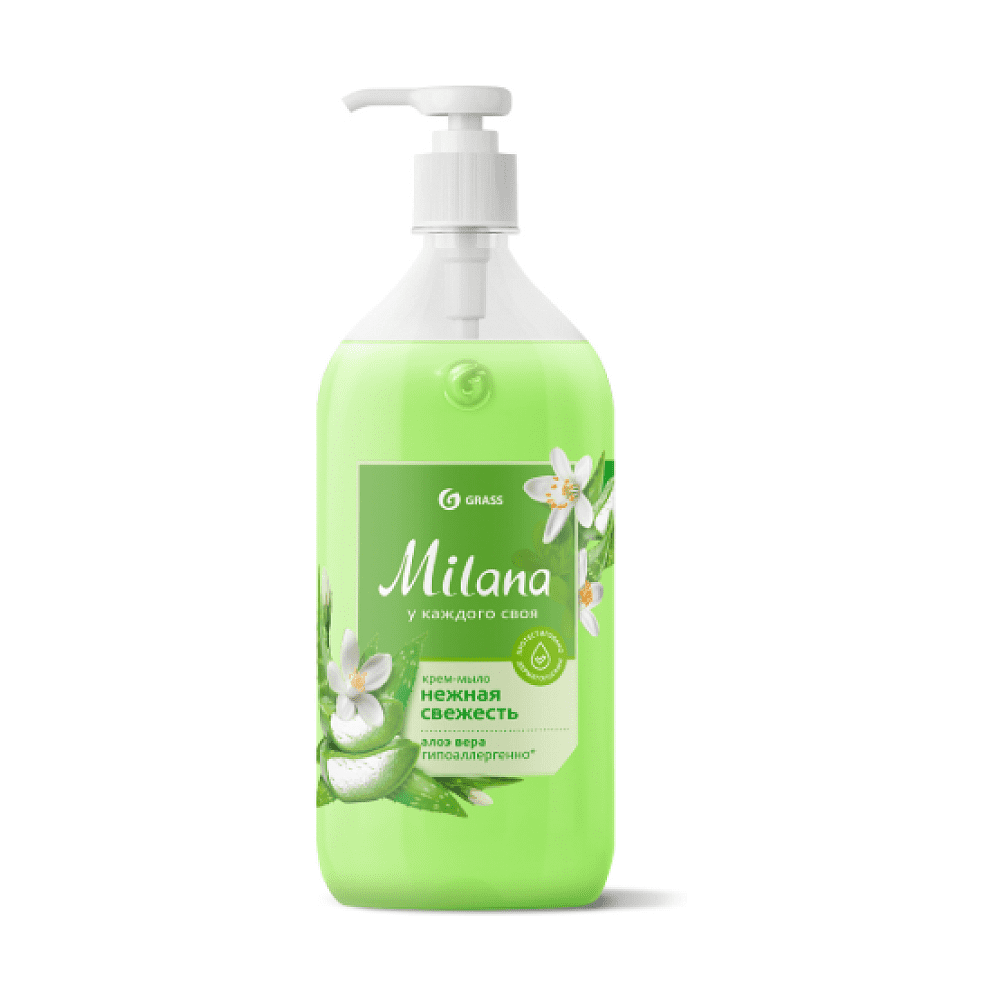 Крем-мыло "Milana", 1 л, алоэ вера