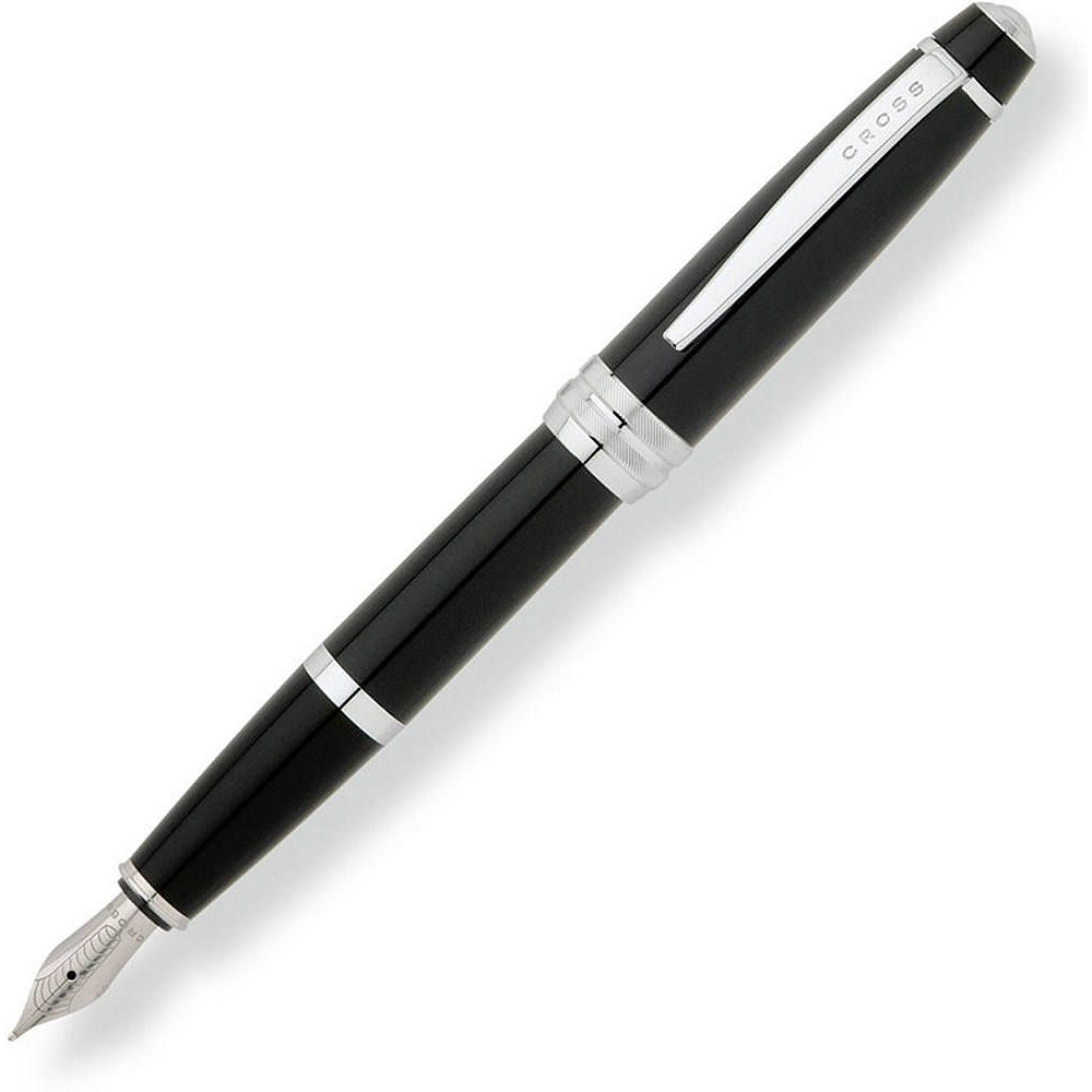 Ручка перьевая "Cross Bailey", M, черный, серебристый, патрон черный