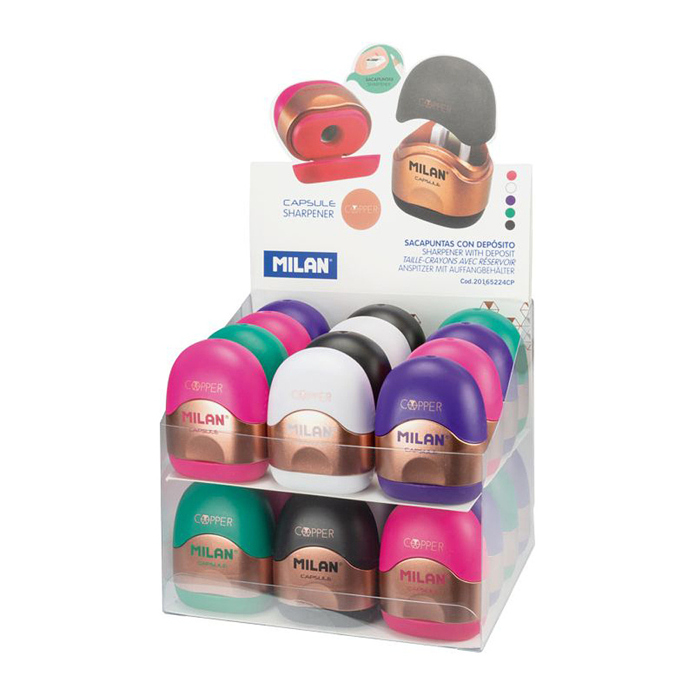 Точилка "Capsule Milan", 1 отверстие, с контейнером - 2