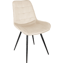 Стул Бюрократ "CH-K2_4", ткань, бежевый, металл, черный, комплект 4 штуки