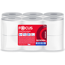 Бумага туалетная Focus Premium, 170 метров, 2 слоя, 100% целлюлоза