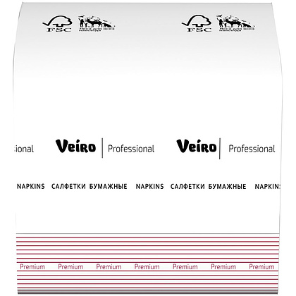 Салфетки бумажные Veiro Professional Premium Z-сложения, 250 листов/упак - 3