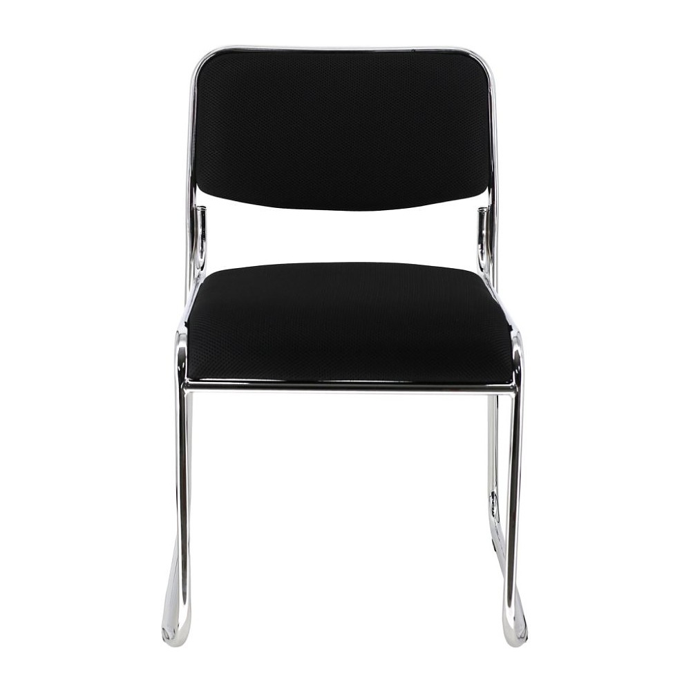 Стул для посетителей EVERPROF "Fix", ткань, металл, черный - 2