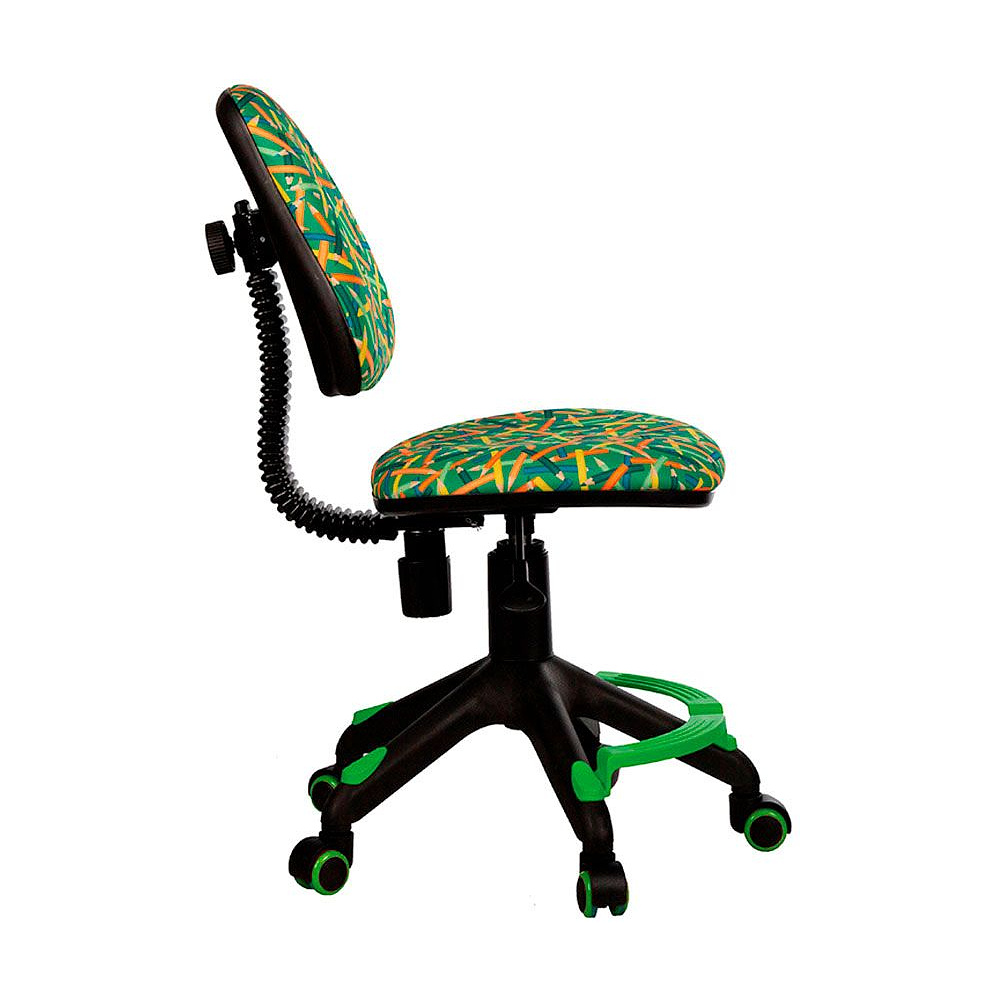 Кресло для детей Бюрократ "KD-4-F", ткань, пластик, зеленый - 2