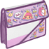 Папка для тетрадей "Микс милых стикеров", А5, на липучке, пластик, сиреневый