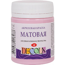 Краска акриловая матовая "Декола", 370 сакура, 50 мл., банка