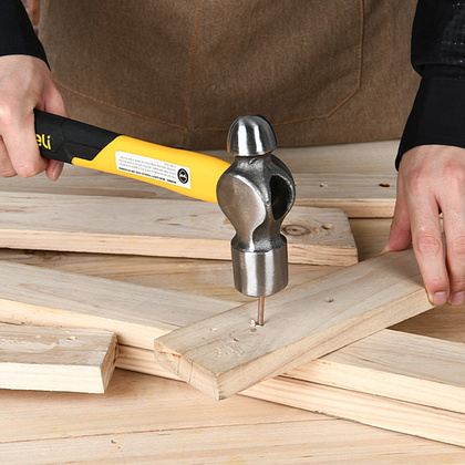 Молоток шаровой Deli YS EDL443020, 0,9 кг, фибергласовая рукоятка - 4