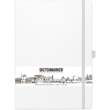 Скетчбук "Sketchmarker", 21x29.7 см, 140 г/м2, 80 листов, белый
