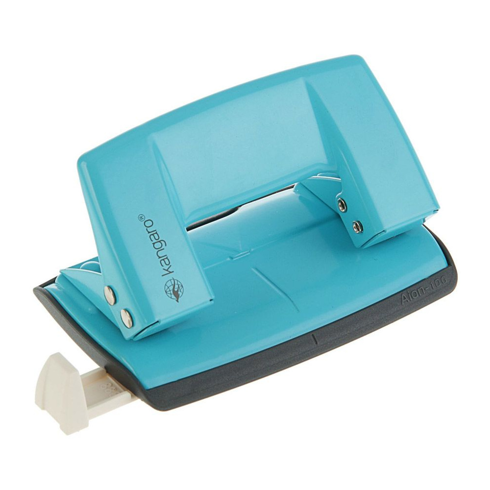 Дырокол "Aion-10G Turquoise Blue", 10 листов, бирюзовый