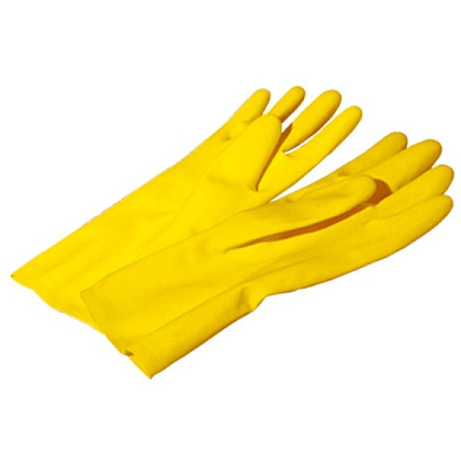 Перчатки хозяйственные резиновые "York", S, желтый
