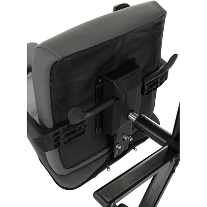 Кресло для руководителя Бюрократ T-995, ткань, сетка, серый, металл черный - 11