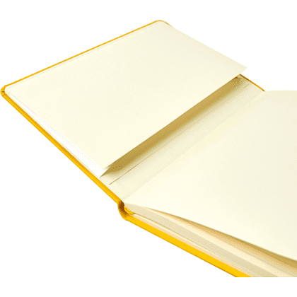 Блокнот "1818-16", А5, 96 листов, на резинке, желтый - 6