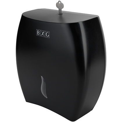Диспенсер для туалетной бумаги в больших и средних рулонах BXG-PD-8002В, ABS-пластик, черный