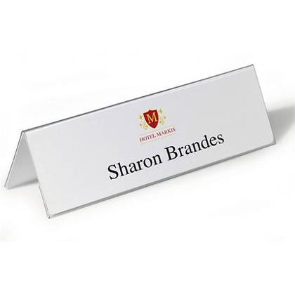 Бейдж настольный, 105x210x297 мм, прозрачный - 2