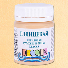 Краска акриловая глянцевая "Декола", 235 телесная, 50 мл., банка