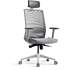 Кресло для руководителя BESTUHL "S30", сетка, ткань, пластик, серый