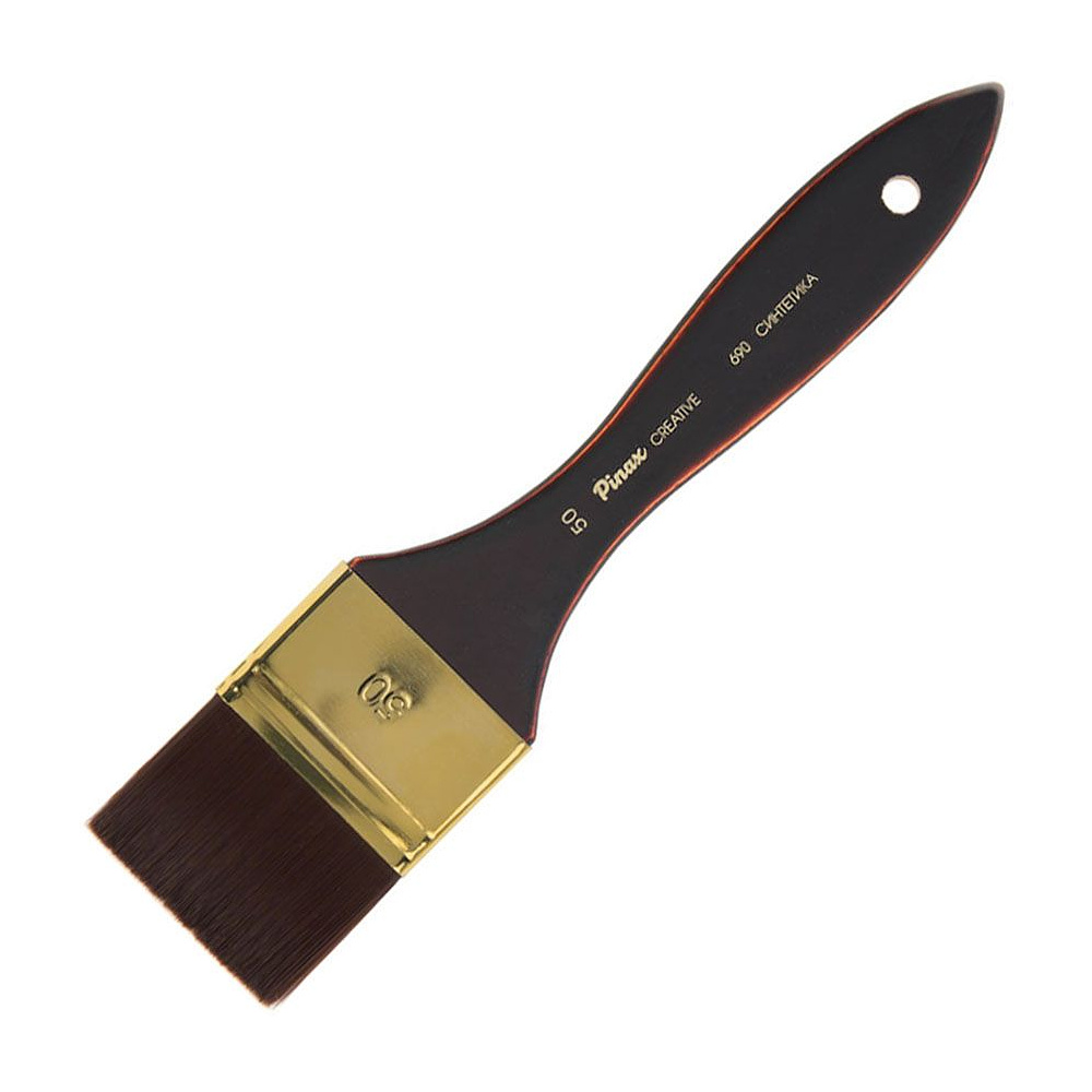 Кисть для рисования "Pinax CREATIVE", синтетика, жесткая, флейц, №50