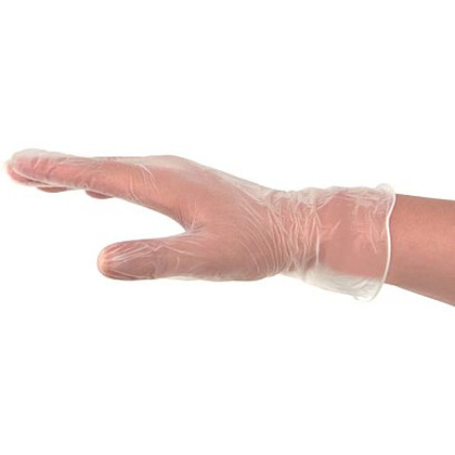 Перчатки виниловые Zaubex, одноразовые, р-р XL, 90 шт/уп, прозрачный - 2