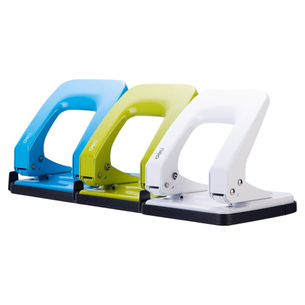 Дырокол "Deli Rio 0138", 35 листов, ассорти