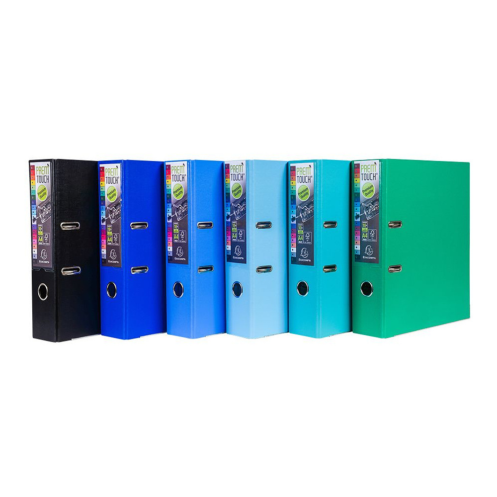 Папка-регистратор "Exacompta", A4, 80 мм, ПВХ, пастельный розовый - 7