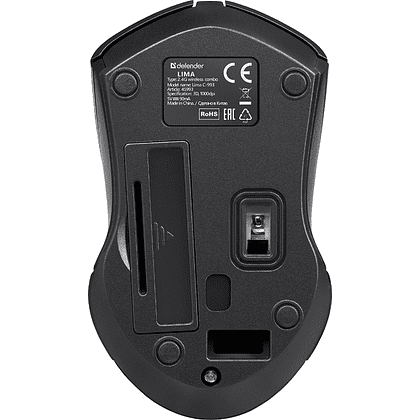 Клавиатура + мышь Defender Lima C-993, беспроводная, черный - 6