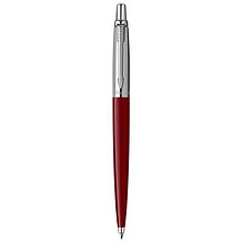 Ручка шариковая автоматическая "Parker Jotter Kensington Red CT", 0.7 мм, красный, серебристый, стерж. синий