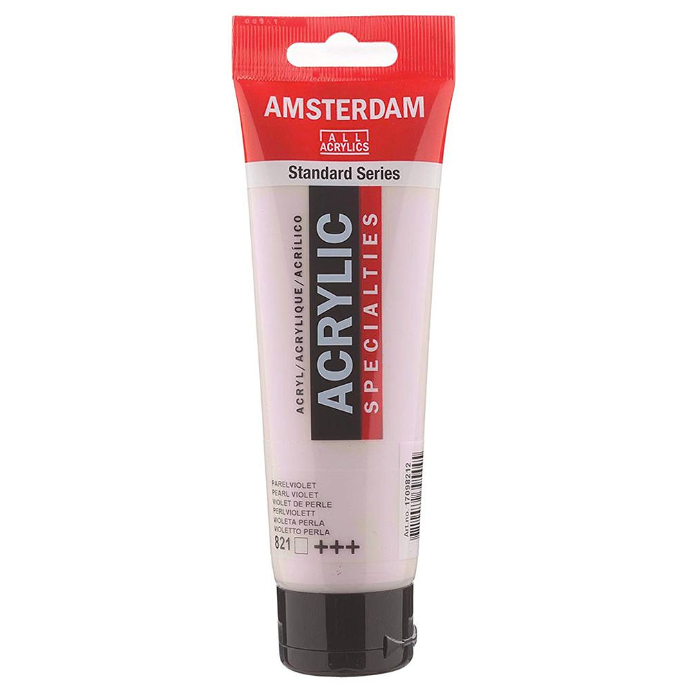 Краска акриловая "Amsterdam", 821 перламутровый фиолетовый, 120 мл, туба