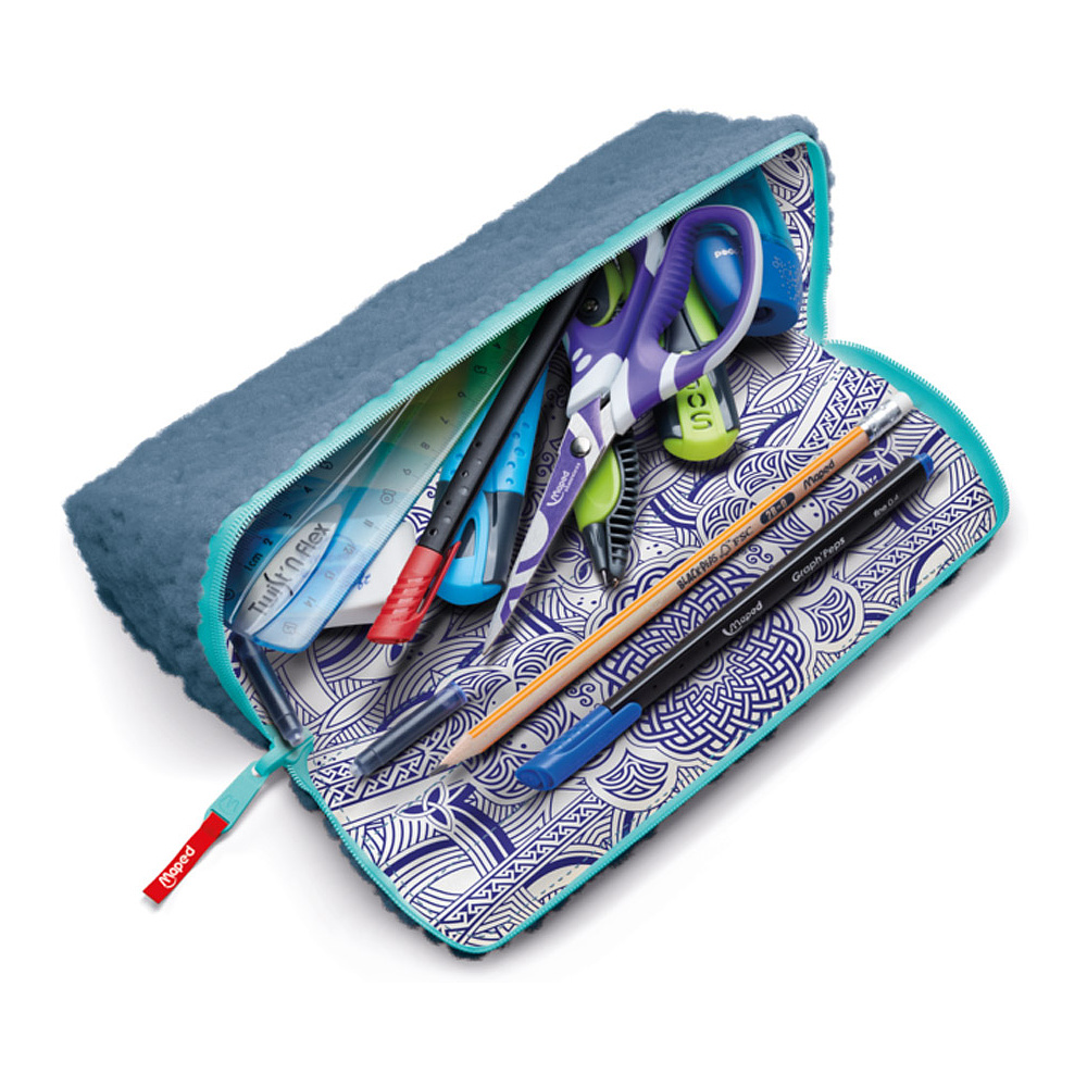 Пенал Maped "Open XXL", 1 отделение, голубой - 5