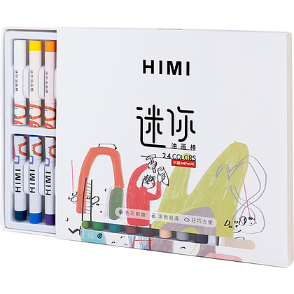Пастель масляная Himi "Mini", 24 цвета