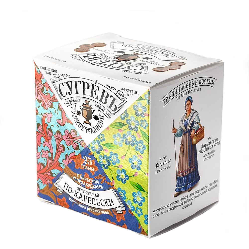 Чай "Сугревъ по-карельски", 25 г, зеленый