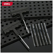 Комплект для ремонта шин Deli YS EDL120001, 7 предметов, черный