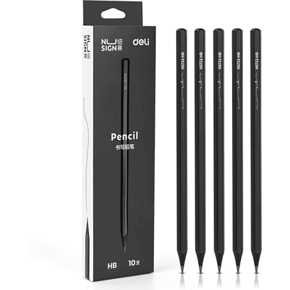 Карандаш простой "Nusign", HB, черный - 2
