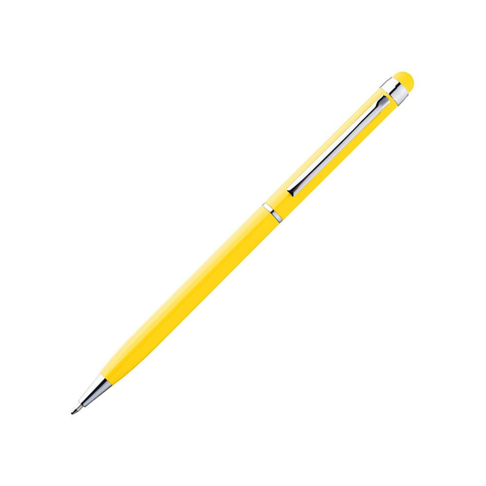 Ручка шариковая автоматическая "New Orleans", 0.7 мм, желтый, серебристый, стерж. синий - 2