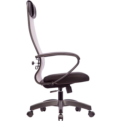 Кресло для руководителя "Metta SU-1-BP Комплект 11 PL", сетка, пластик, светло-серый - 3