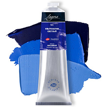 Краски масляные "Ладога", 501 ультрамарин светлый, 120 мл., туба