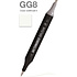Маркер перманентный двусторонний "Sketchmarker Brush", GG8 серо-зеленый 8
