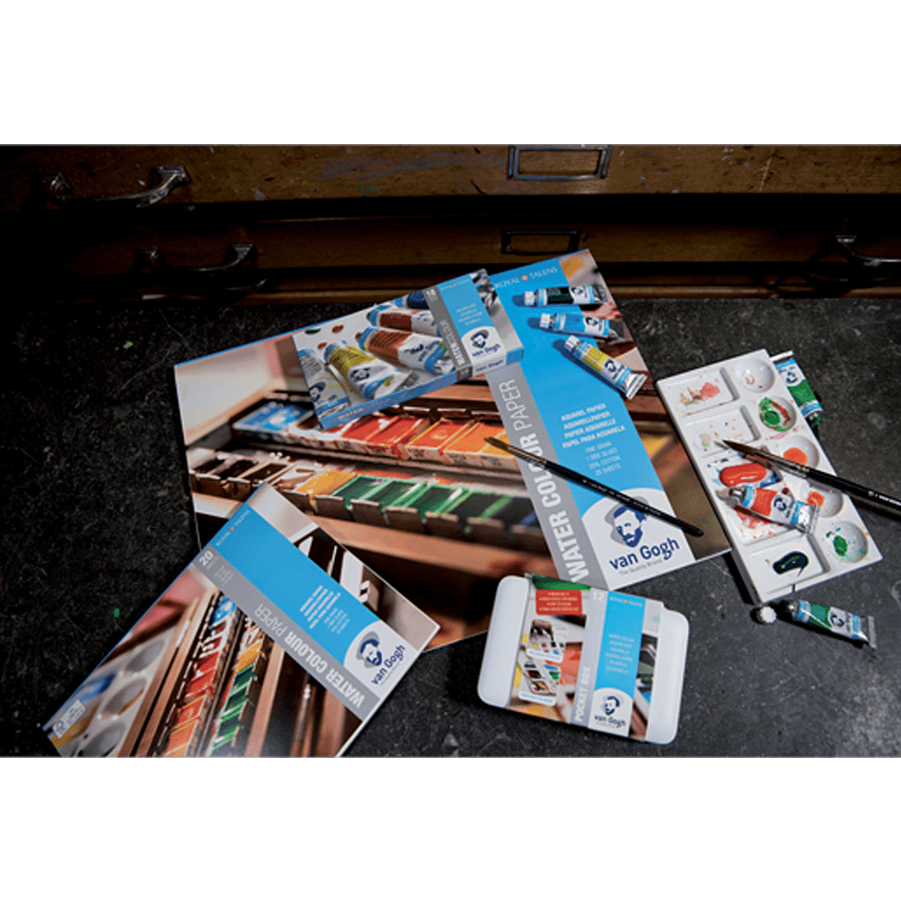 Бумага для акварели "Van Gogh", 24х32 см, 300 г/м2, 12 листов - 4