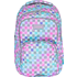 Рюкзак школьный "Checkered Hearts", голубой, розовый