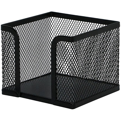 Бокс для бумаги для заметок, 95x80x95 мм, пустой, черный